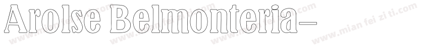Arolse Belmonteria字体转换